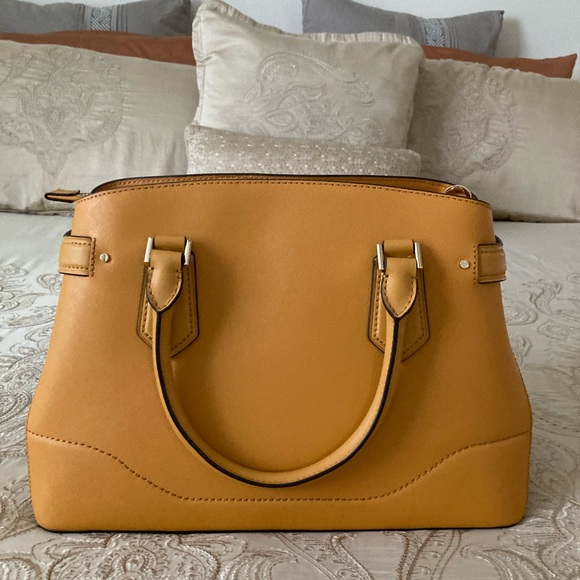 Michael Kors Mustard Satchel orange purs - Picture 3 of 6
